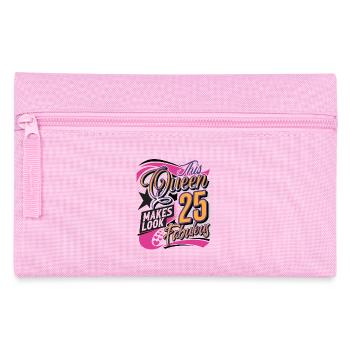 25. Geburtstag Queen - Federtasche - Rosa - Vorne