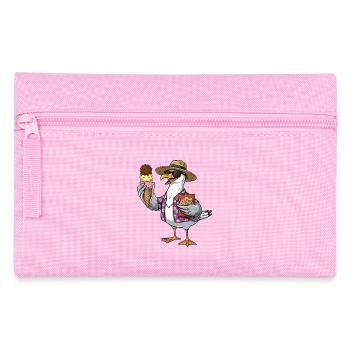 Lustige Strandmöwe Mit Eistüte - Pencil Case - pink - Front