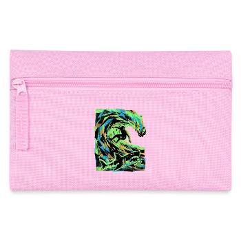 Surfeurs de vacances à la plage - Trousse - rose - Devant