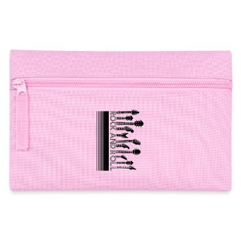 Rock and Roll Electric Guitar Headstocks Retro Art - Pencil Case - pink - Front