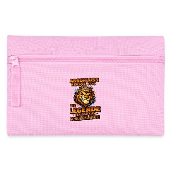 Abschlussklasse 2026 Löwe | Schulabgänger - Federtasche - Rosa - Vorne