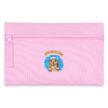 Küchenchef Koch Köchin Kochkleidung Lustig - Federtasche - Rosa - Vorne