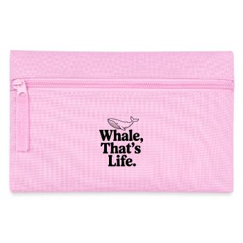 Whale, That's Life. - Pencil Case - pink - Front