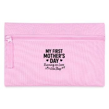 Erster Muttertag Humor Mama Geschenkidee Familie - Federtasche - Rosa - Vorne