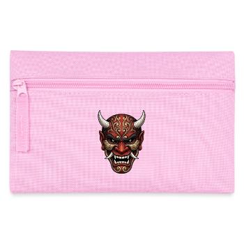 Hannya-Oni-Dämon - Federtasche - Rosa - Vorne