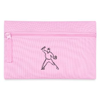Baseballer Zeichnung - Federtasche - Rosa - Vorne