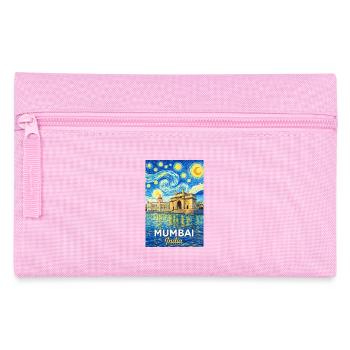 Mumbai Indien Sternennacht - Federtasche - Rosa - Vorne