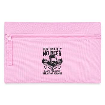 Fortunately No Beer Strait of Hormuz Handshake - Pencil Case - pink - Front