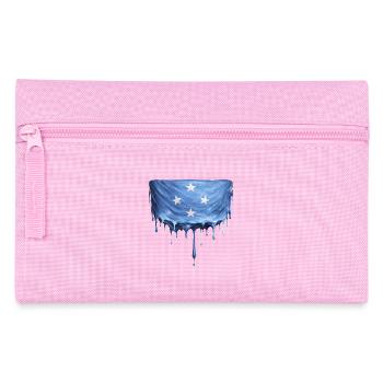Micronesia Dripping Flag - Pencil Case - pink - Front