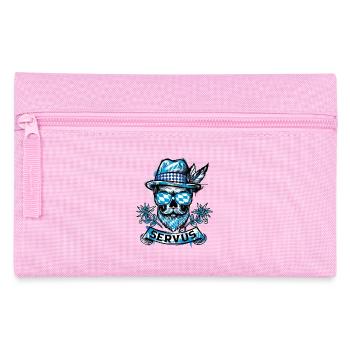 Servus Shirt Trachten Herren Trachtenshirt Bayern - Federtasche - Rosa - Vorne