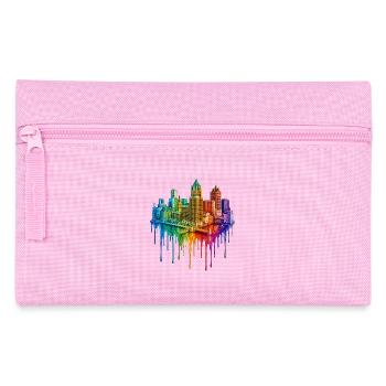 Milwaukee Wisconsin Dripping Art - Pencil Case - pink - Front