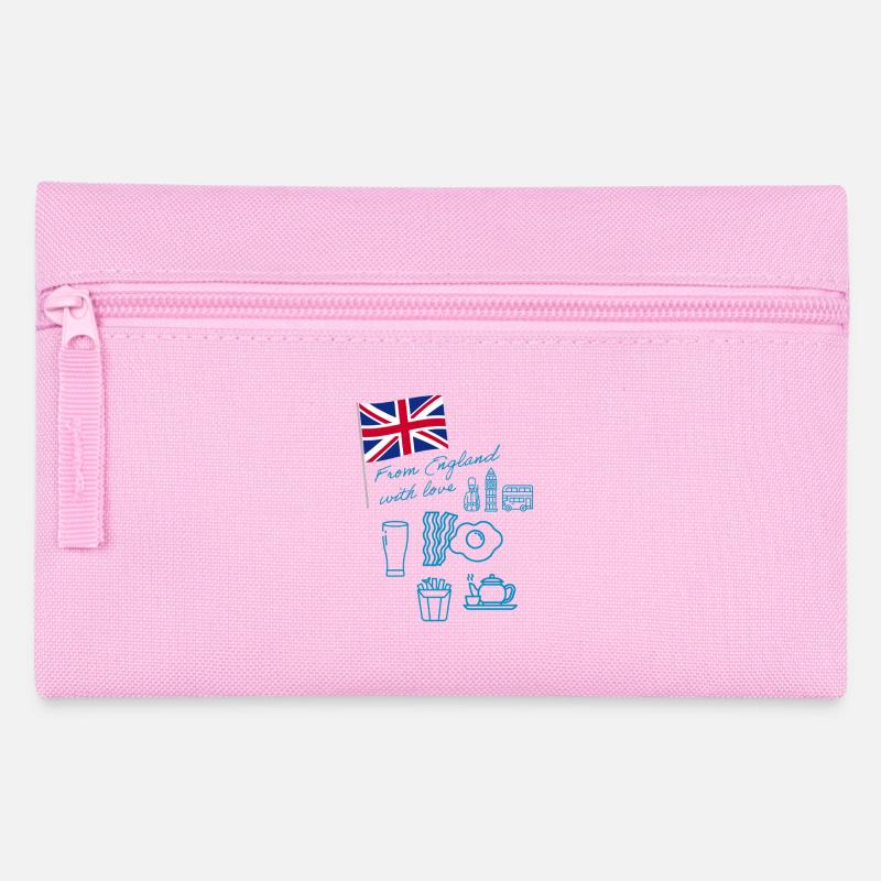 EXANGLIA (Blau) - Federtasche - Rosa