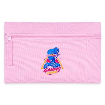 Fille Amante de Jeux Rétro - Trousse - rose - Devant