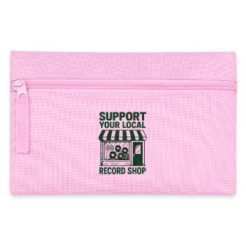 Support Your Record Store | Vinyl - Pencil Case - pink - Front