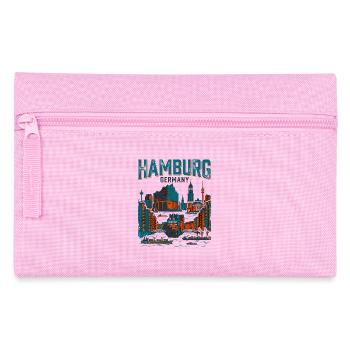 Hamburg Skyline Bleu Orange - Trousse - rose - Devant