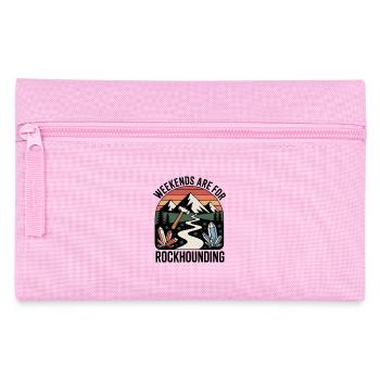 Les week-ends sont dédiés à la géologie de la recherche de roches - Trousse - rose - Devant