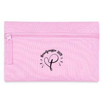 Brautjungfer 2025 Hochzeit Freundin Trauzeugin - Federtasche - Rosa - Vorne