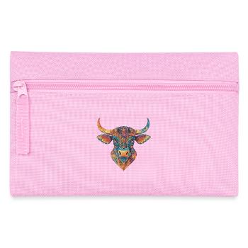 Bull - Pencil Case - pink - Front