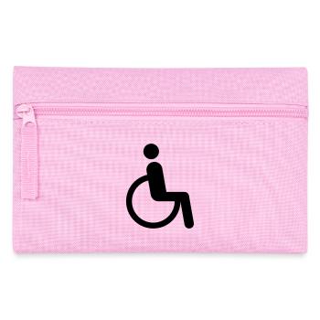 Rollstuhl - Federtasche - Rosa - Vorne
