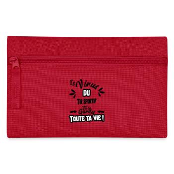 Le virus du Tir sportif cadeau - Trousse - rouge - Devant