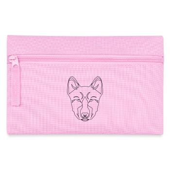 Stylized Dog - Pencil Case - pink - Front