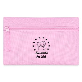 Hier kocht der Chef - Federtasche - Rosa - Vorne
