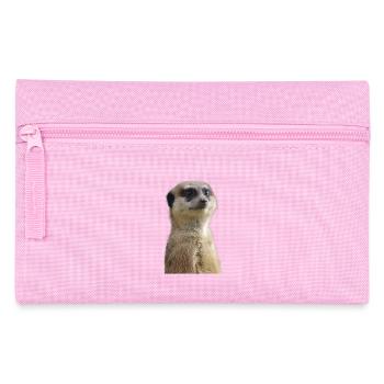 Erdmännchen Foto - Federtasche - Rosa - Vorne