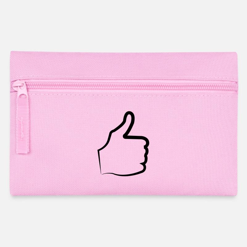 Thumbs up thumb - Pencil Case - pink