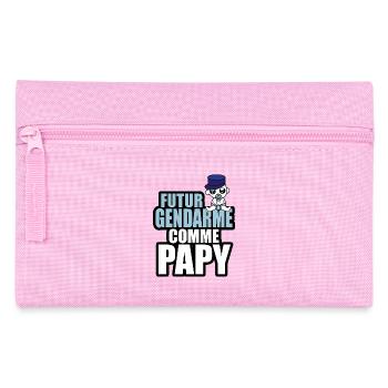 futur gendarme comme papy - Trousse - rose - Devant