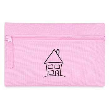 Kleines Haus auf dem Hügel - Federtasche - Rosa - Vorne