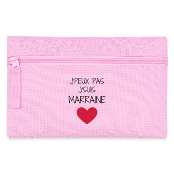 Godmother Patin Marraine Baby Bébé Family - Pencil Case - pink - Front