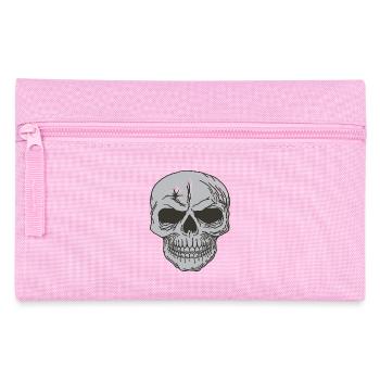 Conception de crâne d'os de crâne - Trousse - rose - Devant