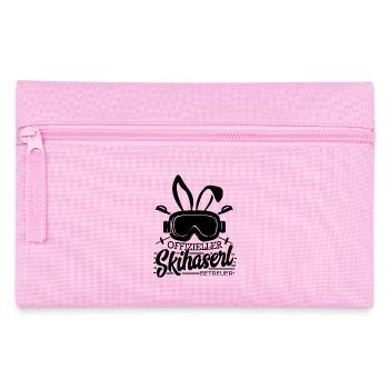 Skifahrer Skihaserl Betreuer - Federtasche - Rosa - Vorne