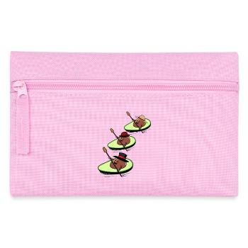 Canoe Avocado Race Paddle Boat Kids Child - Pencil Case - pink - Front