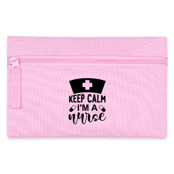 Keep calm im a nurse - Pencil Case - pink - Front