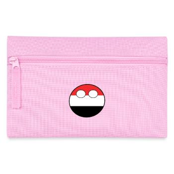 Countryball Land Heimat Jemen - Federtasche - Rosa - Vorne