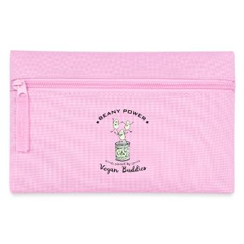 Bohnen Soja vegane Proteine - Federtasche - Rosa - Vorne
