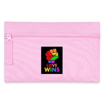 Love wins - Federtasche - Rosa - Vorne