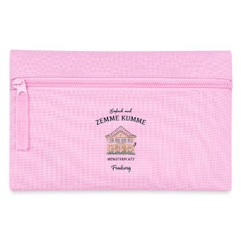 Freiburg, Münsterplatz, Alte Wache - Federtasche - Rosa - Vorne
