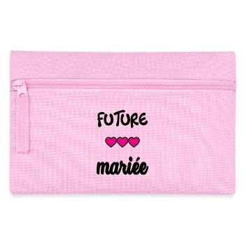 Junggesellinnenabschied. HOCHZEIT. MANNSCHAFT. TEAM BRAUT. ZUKÜNFTIGE BRAUT - Federtasche - Rosa - Vorne