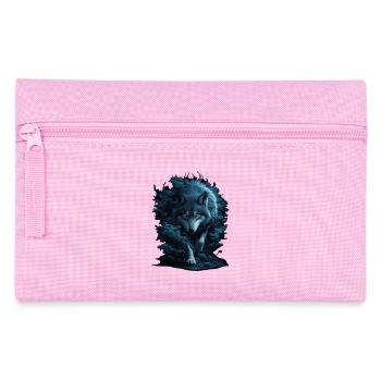 Mystic Wolf in Night Forest - Pencil Case - pink - Front