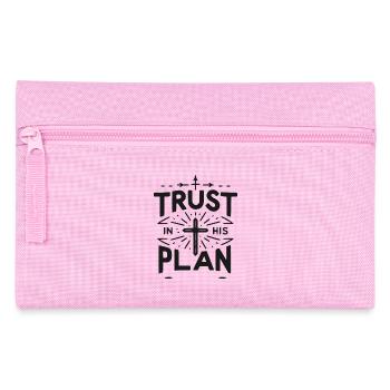 Vertrauen Sie auf seinen Plan - Federtasche - Rosa - Vorne