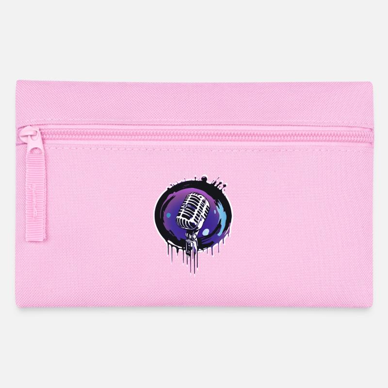Microphone - Pencil Case - pink