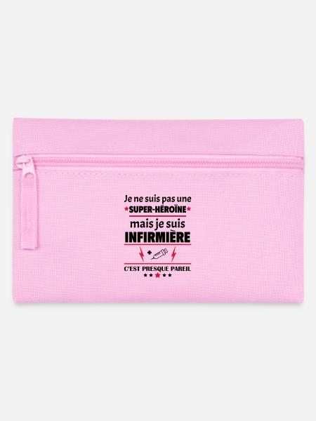 Pas une super-héroïne infirmière, fête des mères - Trousse - rose
