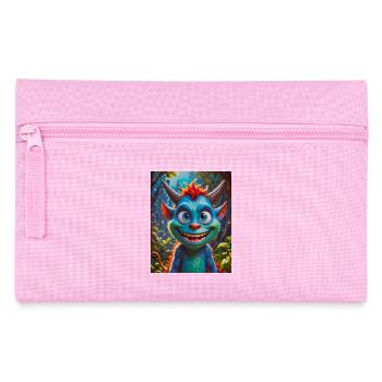 Happy Halloween cute monster wild hair scary funny - Pencil Case - pink - Front
