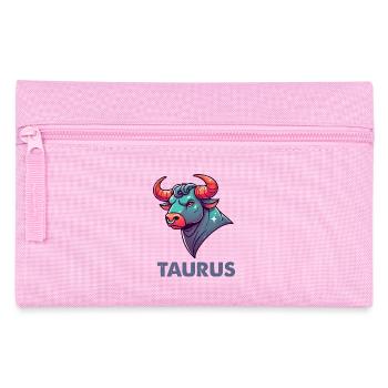 Taureau Dessin animé - Trousse - rose - Devant