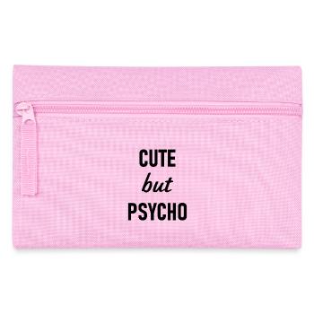 Mignon mais psychopathe - Mignon mais fou - Mignon - Trousse - rose - Devant