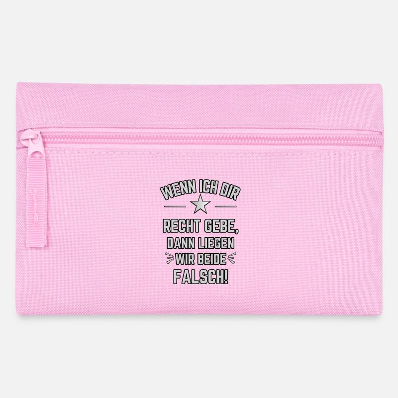 wenn ich dir jetzt Recht gebe - Federtasche - Rosa