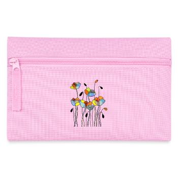 Blumen - Federtasche - Rosa - Vorne