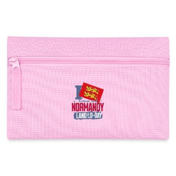 Design Land de Normandie avec Lion et Drapeau - Trousse - rose - Devant
